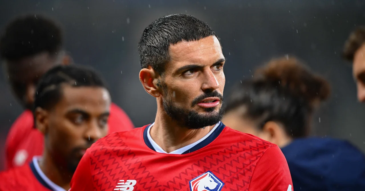 Rémy Cabella concentré sous la pluie avec le LOSC