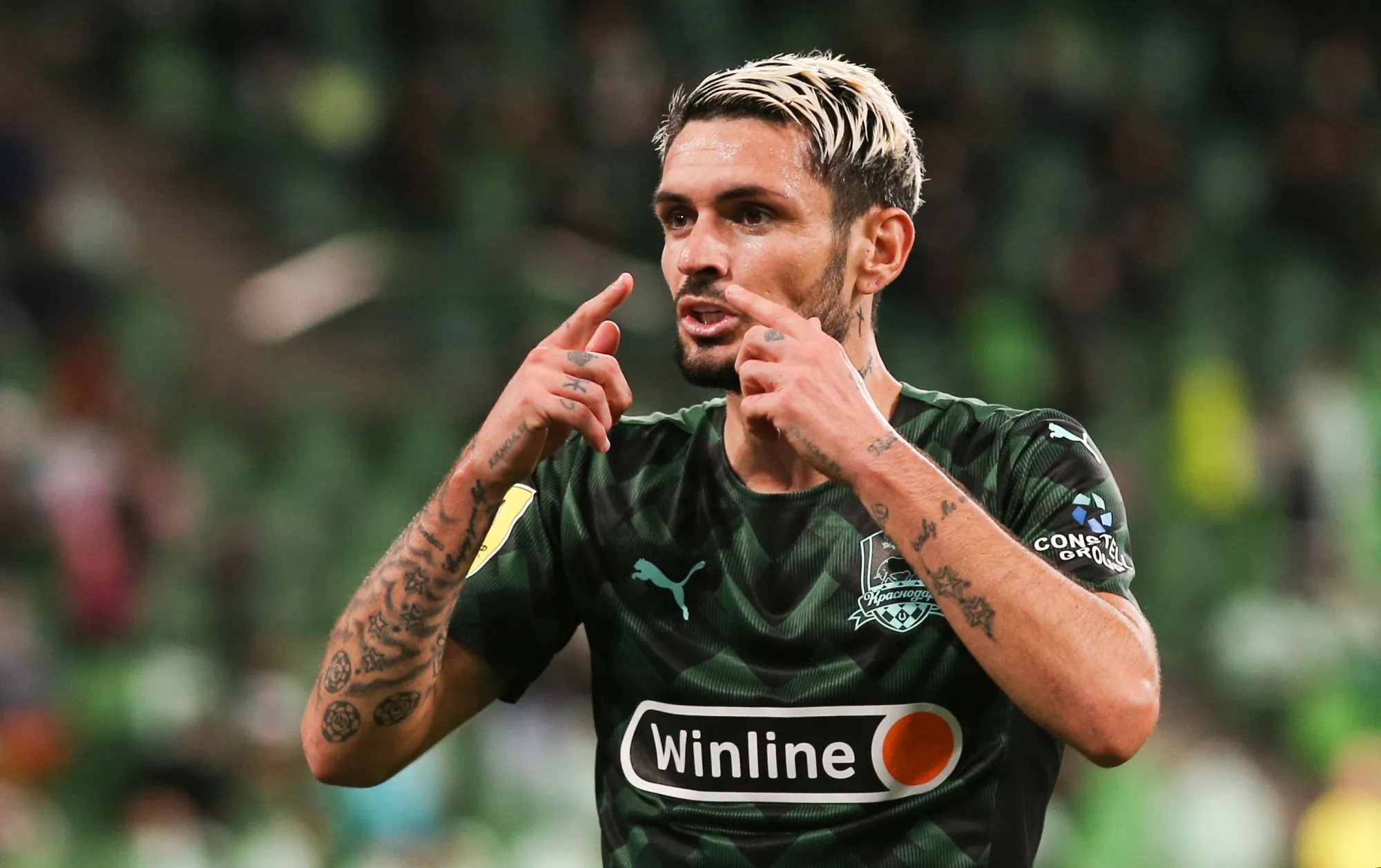 Rémy Cabella célèbre avec le FK Krasnodar